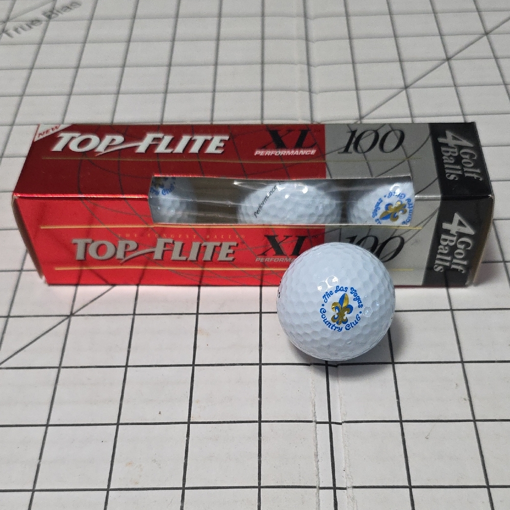 The Las Vegas Country Club,Top Flight XL Performance 100, Set of 4 NIP‎